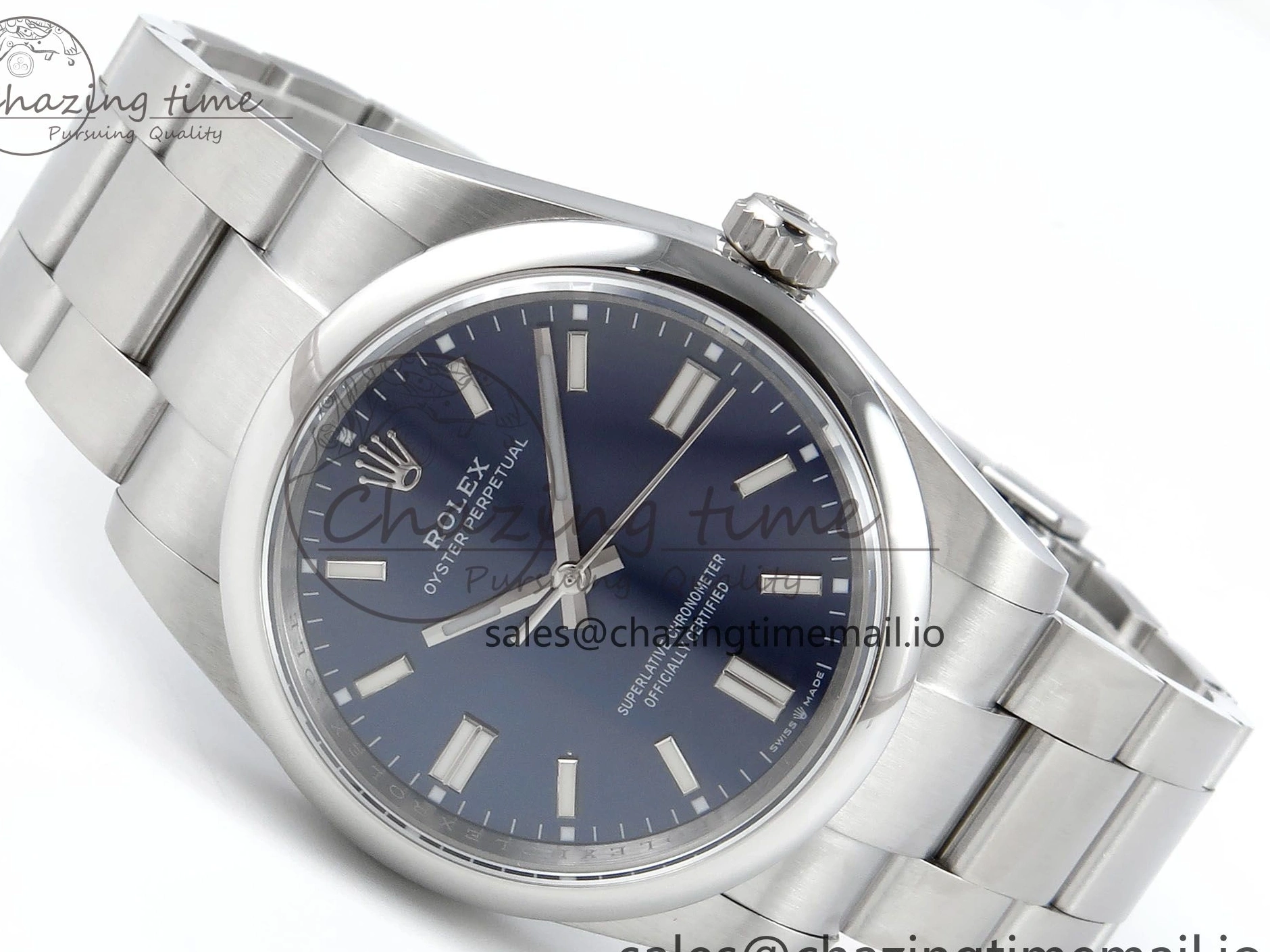 Dial 126000 Steel Oyster Blue Edition 36mm Best A3230 1:1 DIWF Perpetual 904L 0418